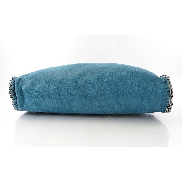 Stella McCartney Teal Chain-Embellished Shoulder Bag - Picture 5 of 16